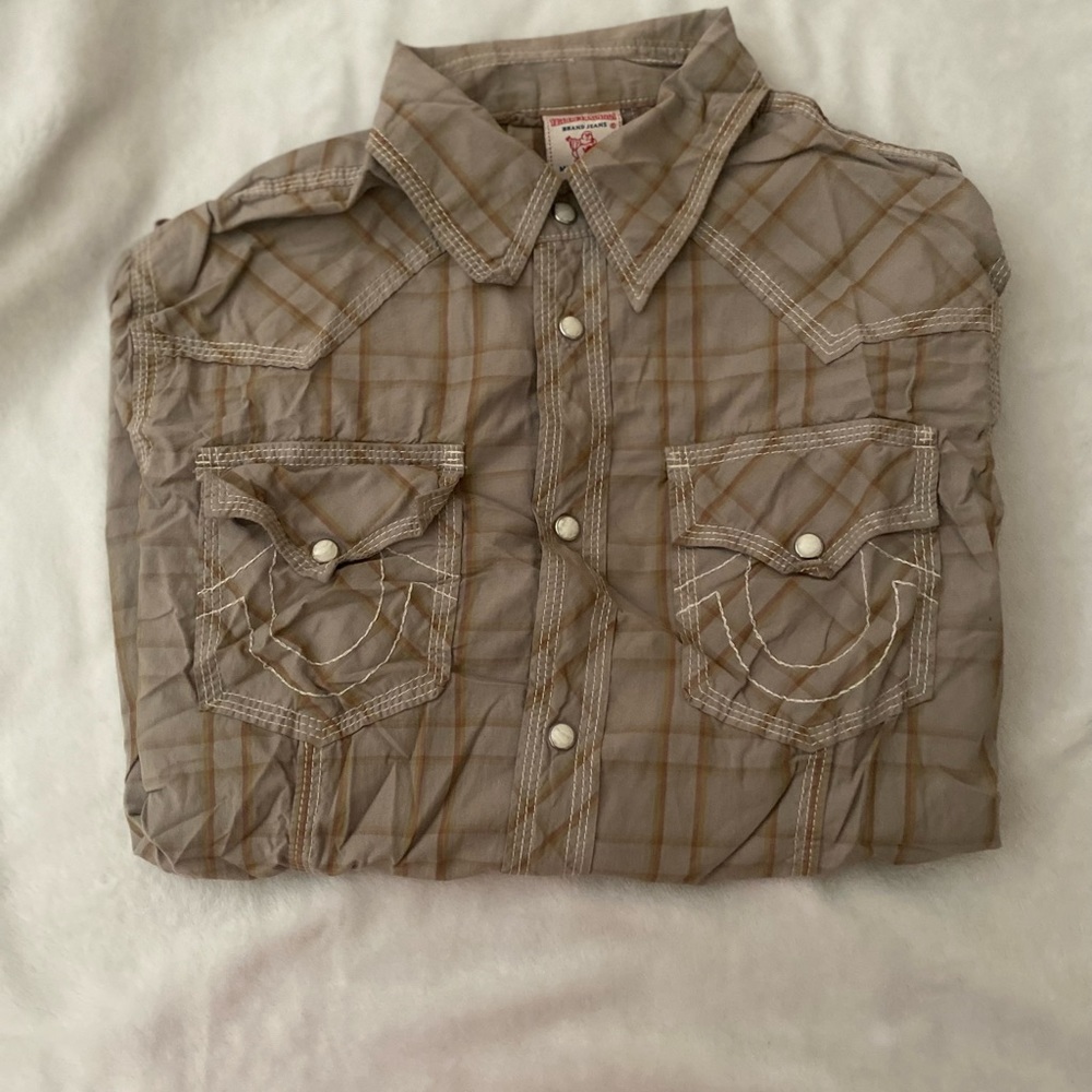 True Religion Long Sleeve Button up